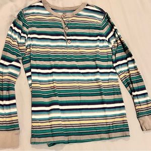 Tea Striped Long Sleeve Kids Shirt